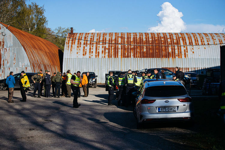 Мечка и малкото ѝ в покрайнините на Талин