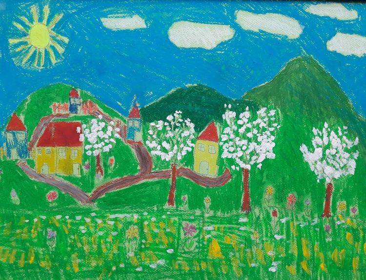 Млади художници от „Дъга“ показват изложба на открито пред Младежкия