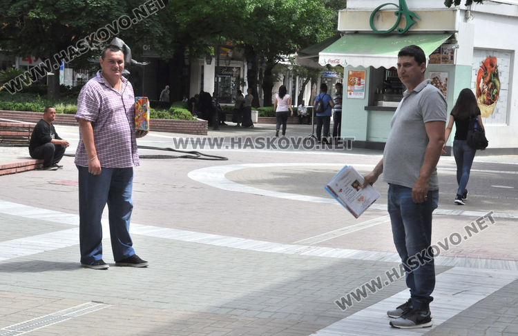 Просяци и „хасковски герои“ налазиха центъра