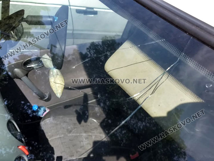 Градушката увредила коли, лампи и насаждения, загинал е щъркел