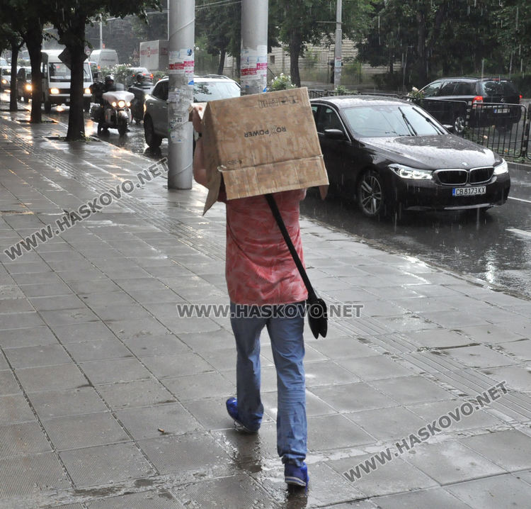 28,5 л на кв/м се изляха в Хасково в късния следобед
