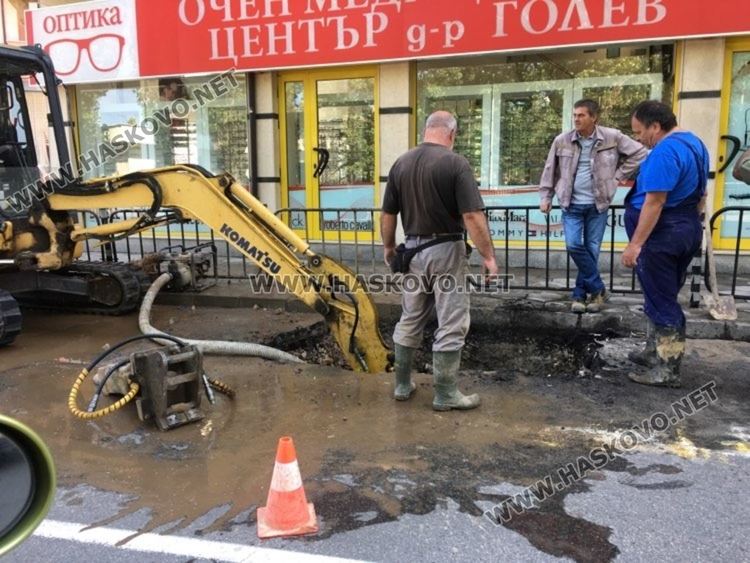 Части от центъра без вода днес заради авария на водопровод