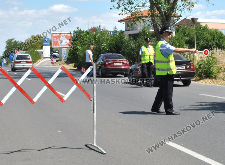 Масови полицейски проверки на възлови места в Хасковска област