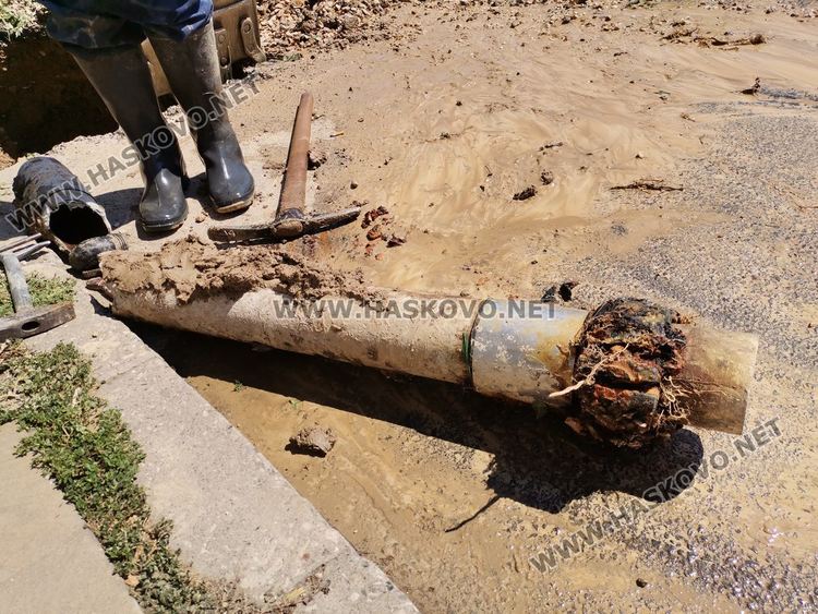 Част от хасковски квартал е без вода заради авария до автогарата
