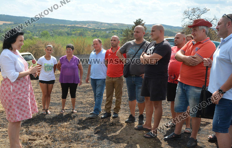 Обезщетение за 54-ма стопани от Хасковско, пострадали от пожарите