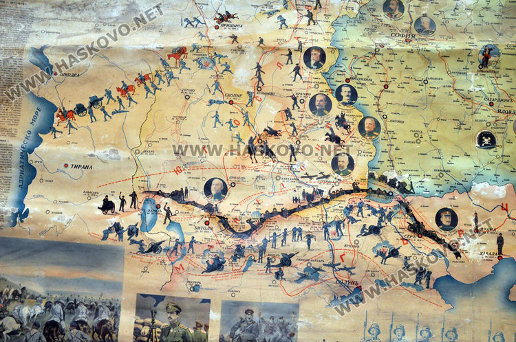 Ценна карта показва подвизите на българските войни от Освобождението до Първата световна война