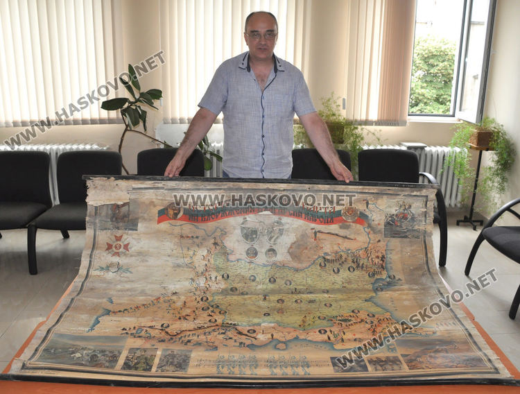 Ценна карта показва подвизите на българските войни от Освобождението до Първата световна война