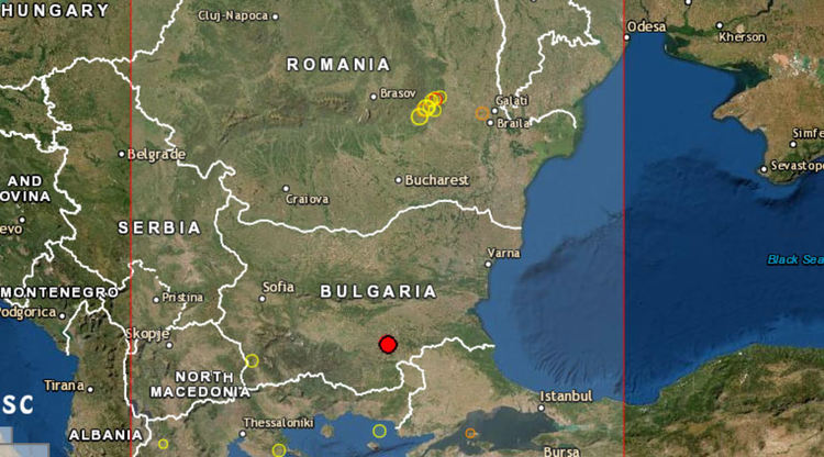 Земетресение с 3,9 по Рихтер до Димитровград