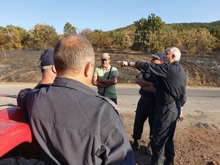 Пожарът в Сакар е под контрол, периметърът огледан с дрон