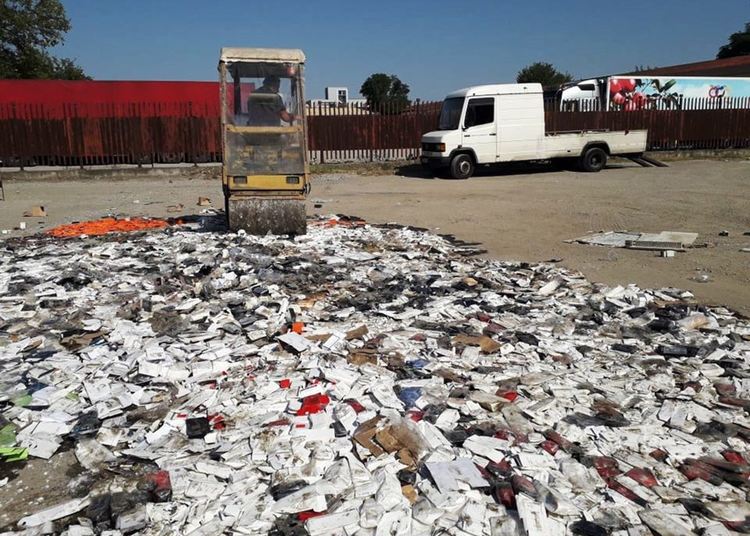 Край границата с Турция унищожиха хиляди стоки ментета