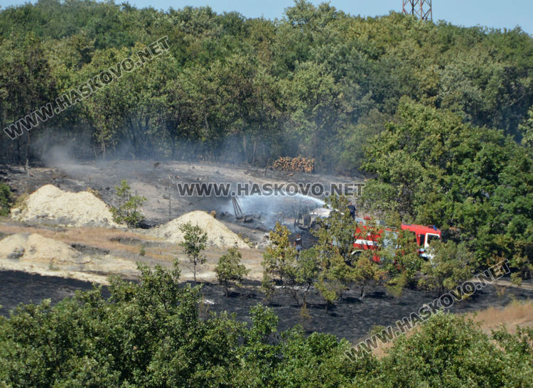 Възпламенил се камион подпали широколистна гора