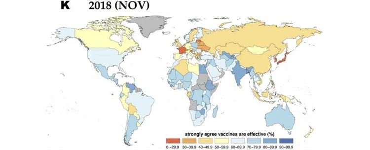 Как се променя доверието към ваксините по света