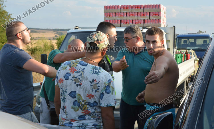 Камион се запали по пътя между Хасково и Димитровград