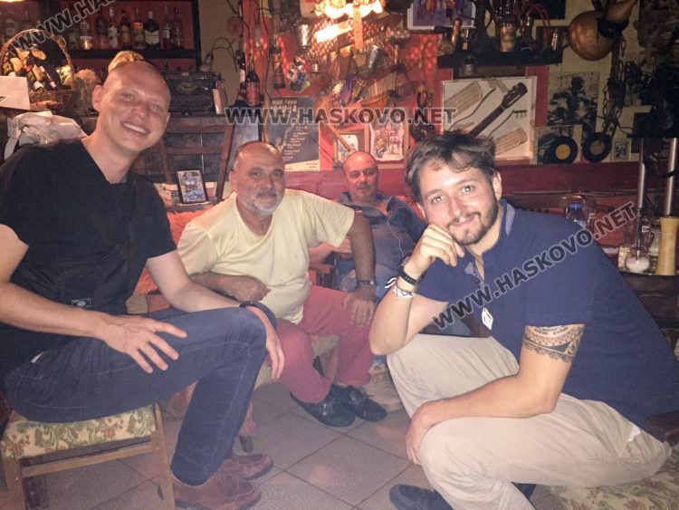 отляво на дясно: Йорг Лайхтфрид, Димитър Русев -Мутата и Доминик Фус