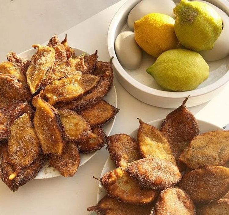  Панирани листа от лимоново дърво