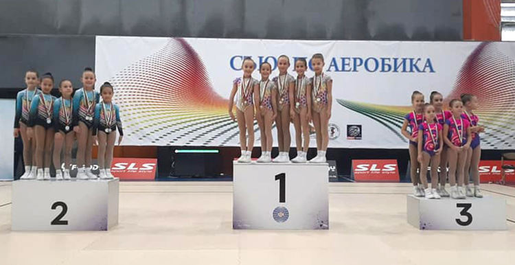 19 медала и отборни купи за „Мега спорт“ от Държавното по спортна аеробика
