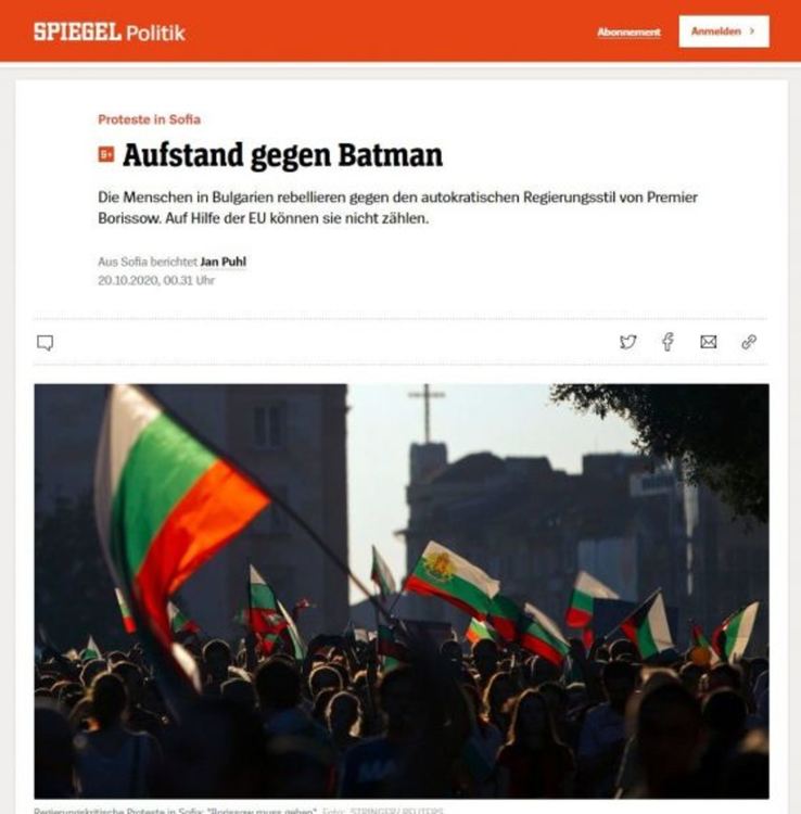 Шпигел: Борисов е човек на задкулисни сделки. Той презира демокрацията