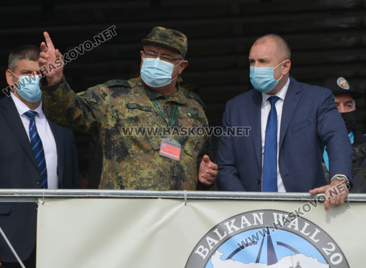 Президентът и военният министър дадоха отлична оценка за организацията и провеждането на учението "Балканска стена 2020"