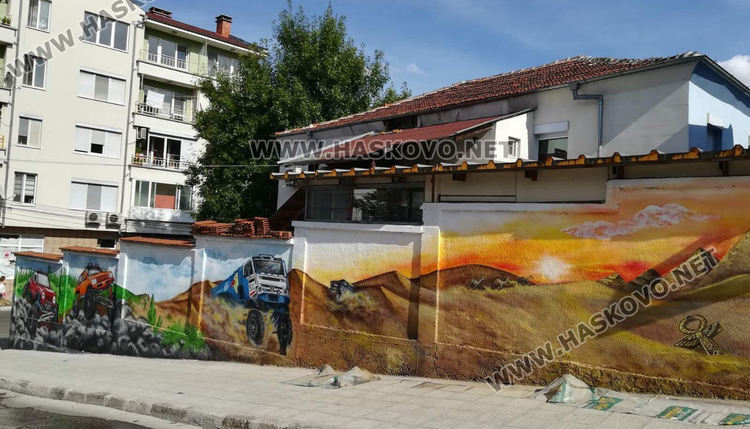 Стрийт художничка от Димитровград превръща в арт пространства улици на Хасково