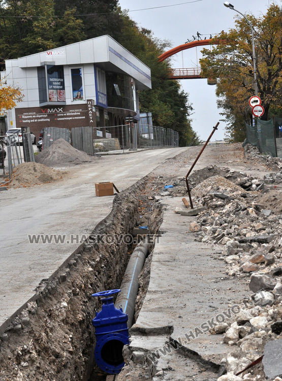 Свързват новия водопровод на Кърджалийска към стария, центърът на Хасково без вода