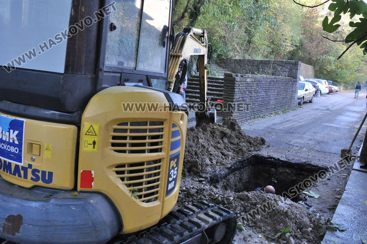 Центърът на Хасково без вода заради аварии