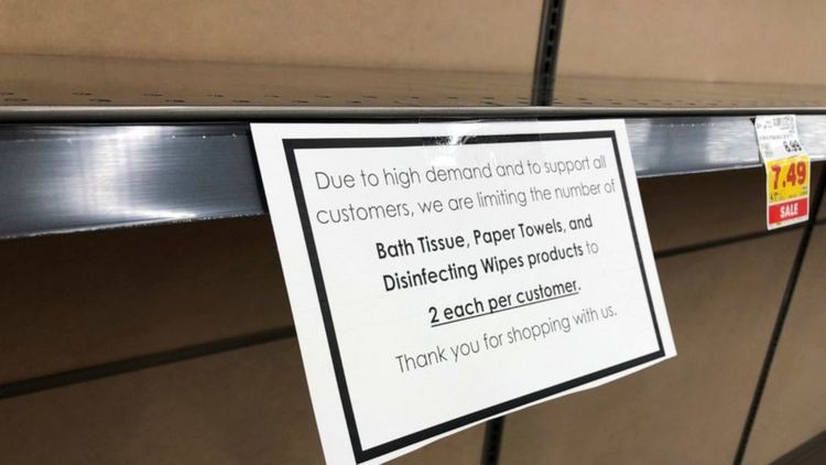 В САЩ отновo се запасяват с тоалетна хартия заради коронавируса