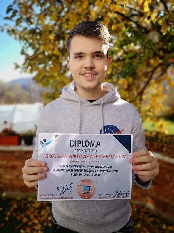 Смолянска гордост! Борислав Семерджиев превзе бронза на Международния турнир по информатика " Джон Атанасов"