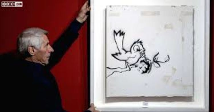 "Птица с граната" на Banksy продадена на търг за 170 000 евро