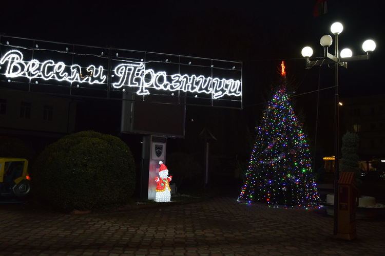 Грейнаха празничните светлини на новогодишната елха в центъра на Ардино