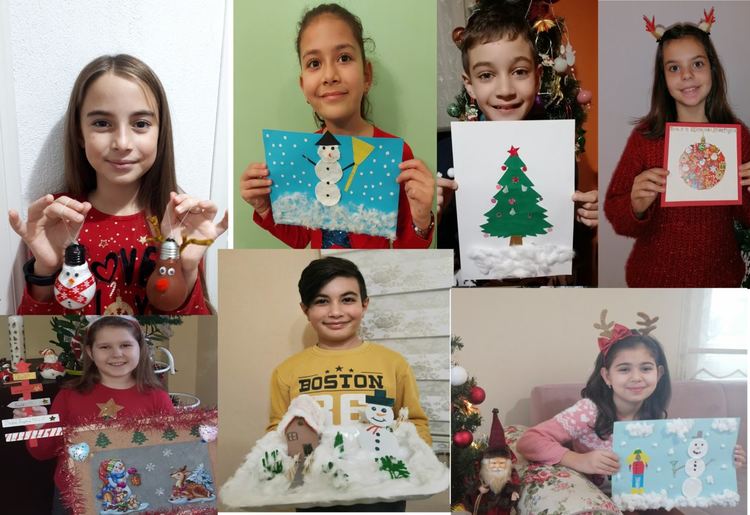 Учениците от ОУ „Св.св.Кирил и Методий” в очакване на Коледа