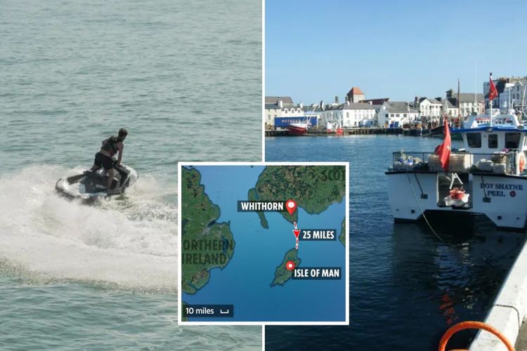 Влюбен мъж прекоси Ирландско море с джет, за да види приятелката си