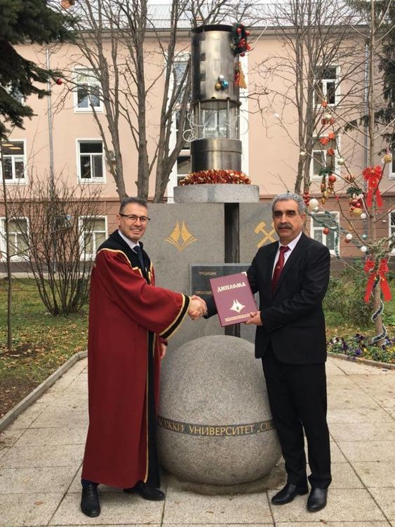 Инж.д-р Илия Гърков  стана Почетен професор в Минно-геоложкия университет