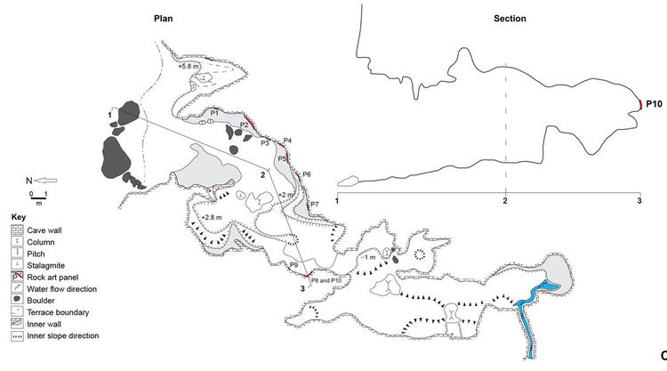 Откриха най-древната пещерна рисунка, на 45 хиляди години