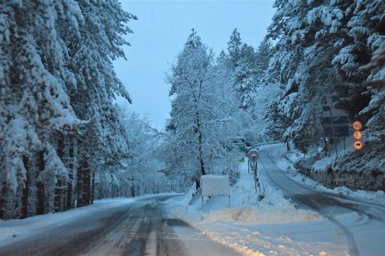 Първият сняг за 2021 година заваля в Ардино