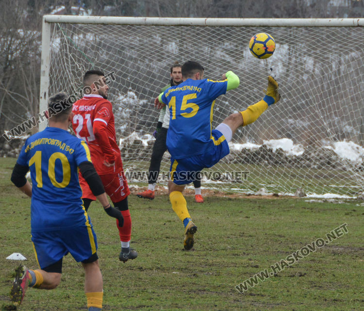 “Хасково” и “Димитровград” направиха равен мач в контрола