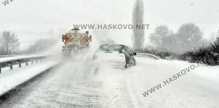 Всички пътища в Хасковска област са проходими при зимни условия