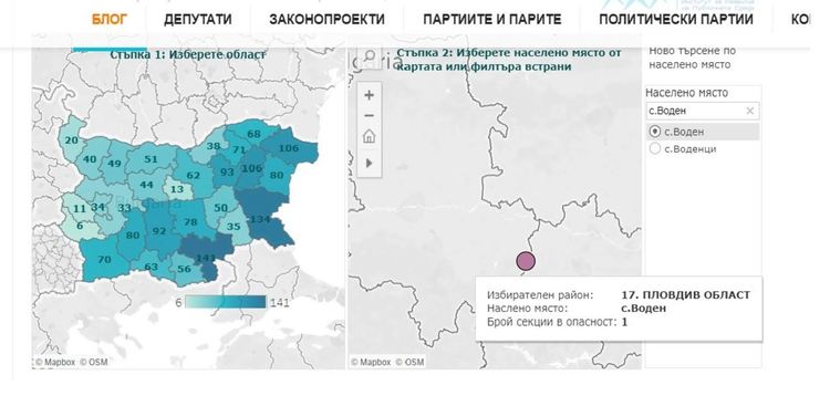 5 секции в общината се считат за рискови