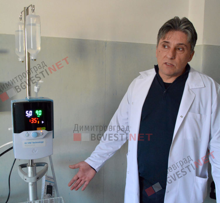 Болницата в Димитровград се сдоби с първия в областта апарат за неинвазивна вентилация