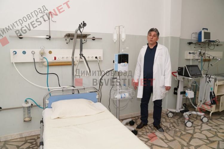 Болницата в Димитровград се сдоби с първия в областта апарат за неинвазивна вентилация