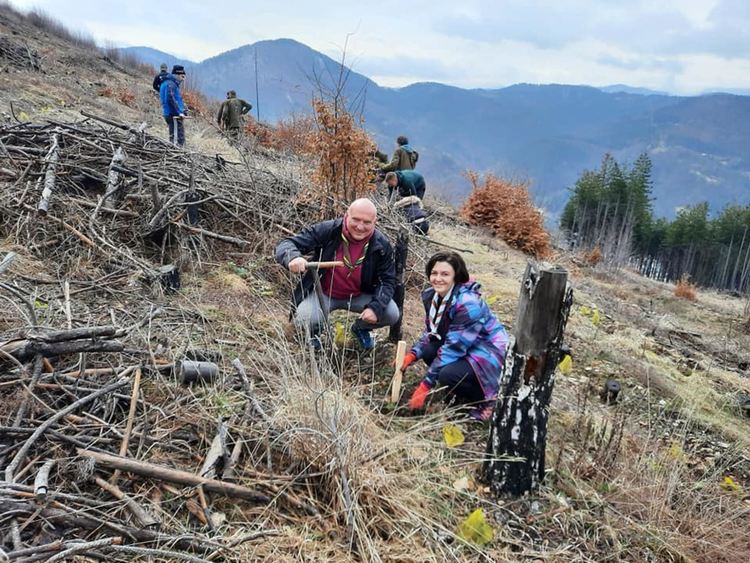 Пожарникари, горски и родопски скаути залесяваха пожарището до Хасовица
