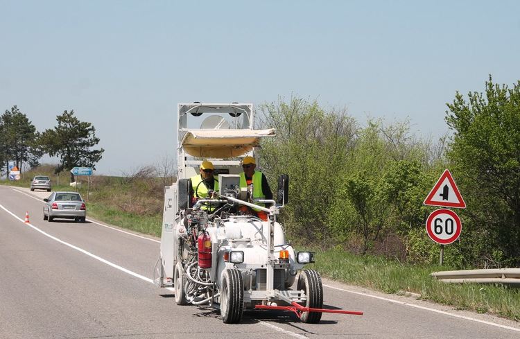 Полагат маркировка по пътя Хасково – Харманли – Свиленград