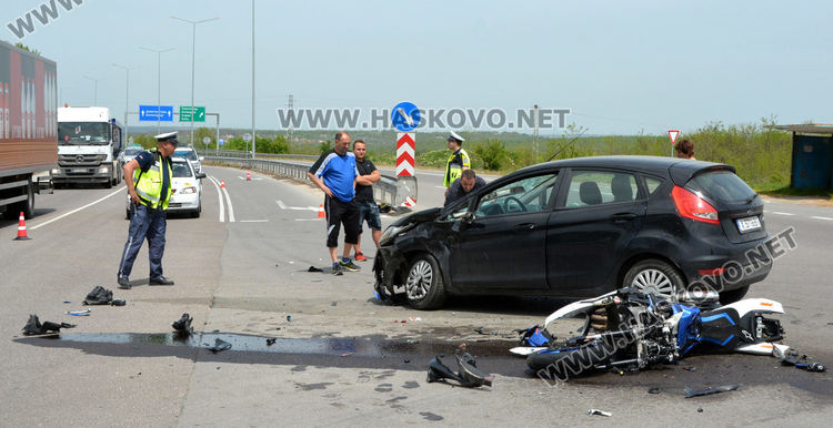 Моторист загина при катастрофа по пътя между Хасково и Димитровград