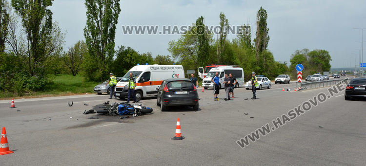 Моторист загина при катастрофа по пътя между Хасково и Димитровград