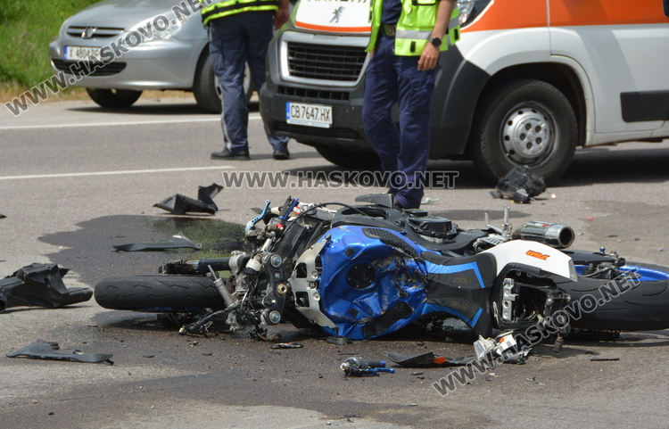 Моторист загина при катастрофа по пътя между Хасково и Димитровград