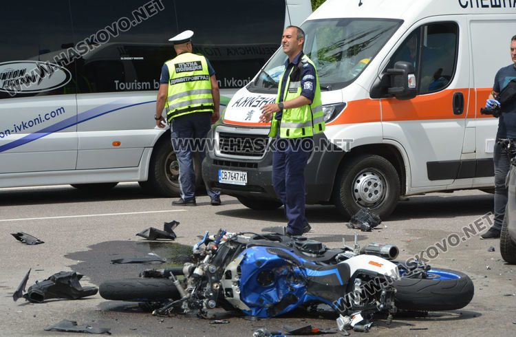 Моторист загина при катастрофа по пътя между Хасково и Димитровград