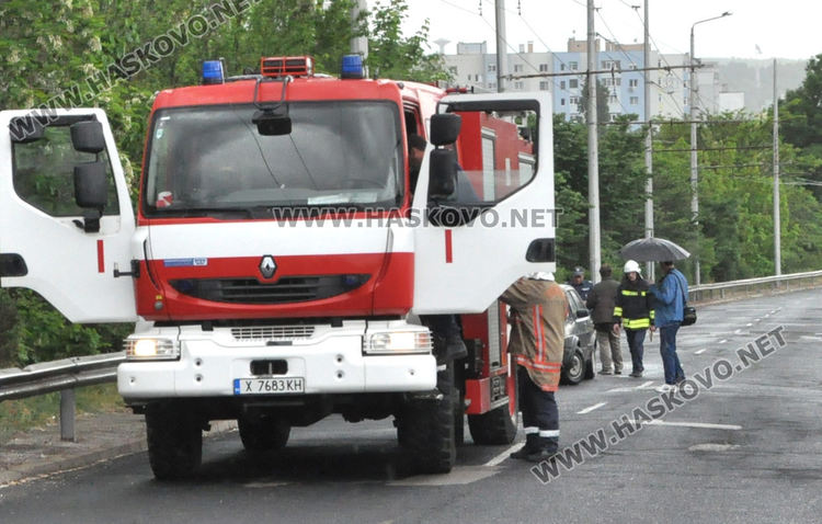 Голф пламна в движение в Хасково