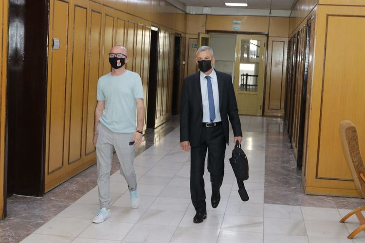 Общинският съветник Георги Пеев /вляво/ и новият областен управител на Хасково Минко Ангелов. Снимка: Фейсбук, публикувана с разрешение на автора 