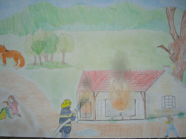 26 рисунки се класират за националния кръг на конкурса "С очите си видях бедата"   