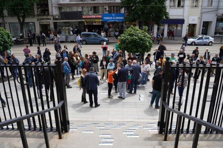 Протест срещу Гешев пред Съдебната палата