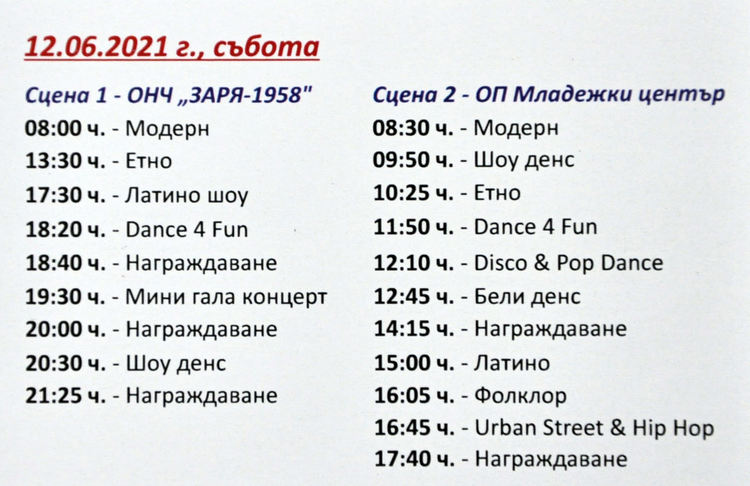 1 200 танцьори в 3-дневния Международен фестивал „Вълшебен свят“ в Хасково“